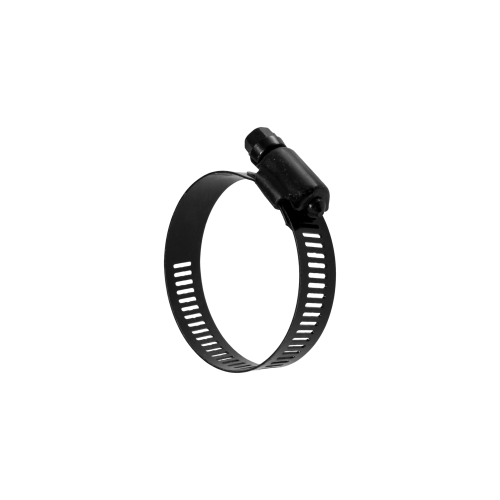 American style black plated hose clamp