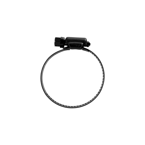 American style black plated hose clamp